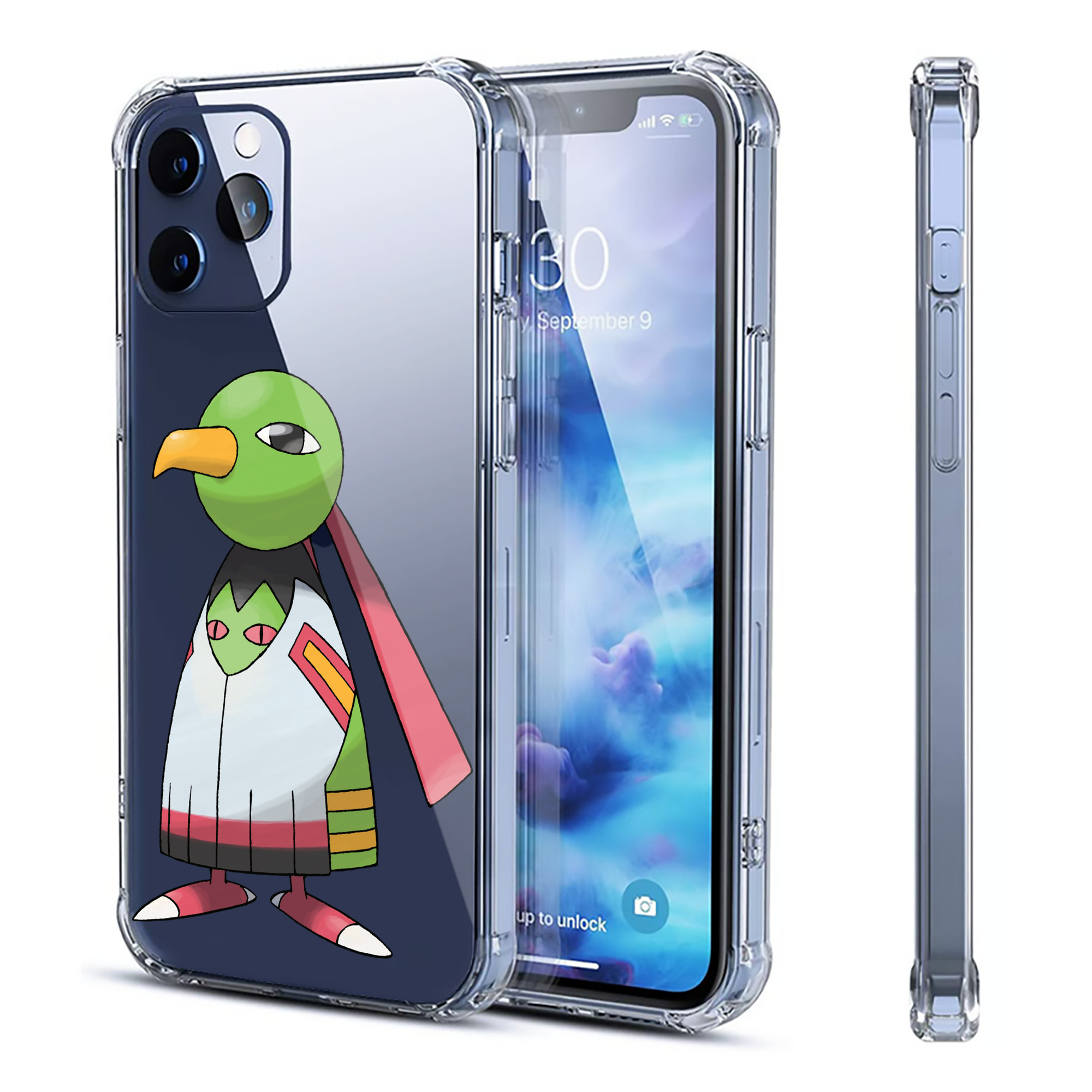 （画像用） ポケットモンスター Pokémon 【iPhone 12シリーズ対応】透明スマホケース（クリアソフトケース）